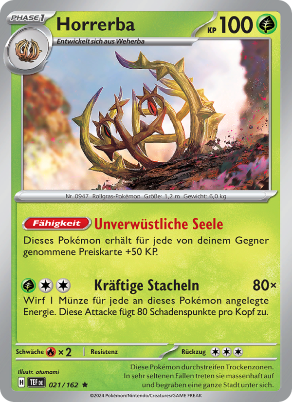Horrerba 021 — Temporal Forces (German Pokémon TCG card)