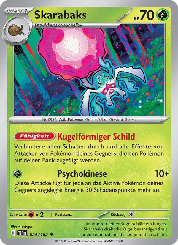 Skarabaks 024 — Temporal Forces (German Pokémon TCG card)