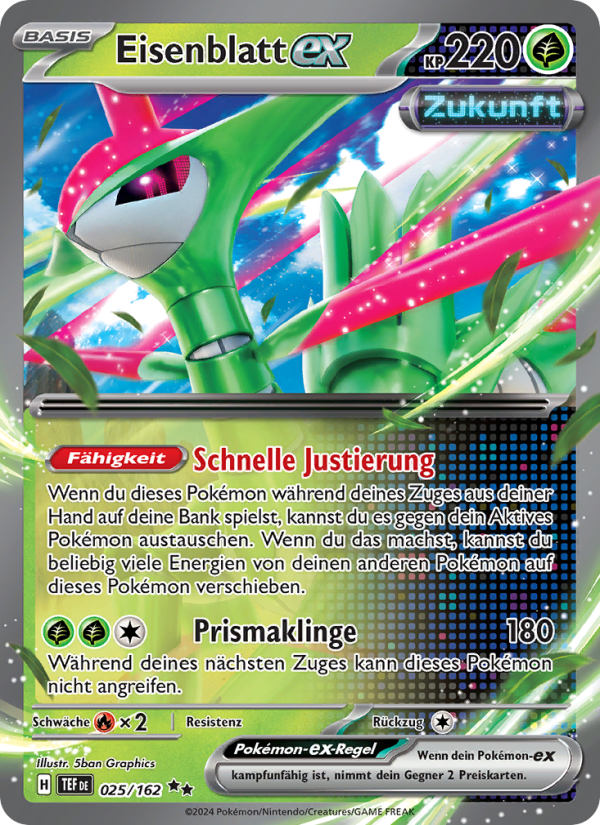 Eisenblatt-ex 025 — Temporal Forces (German Pokémon TCG card)