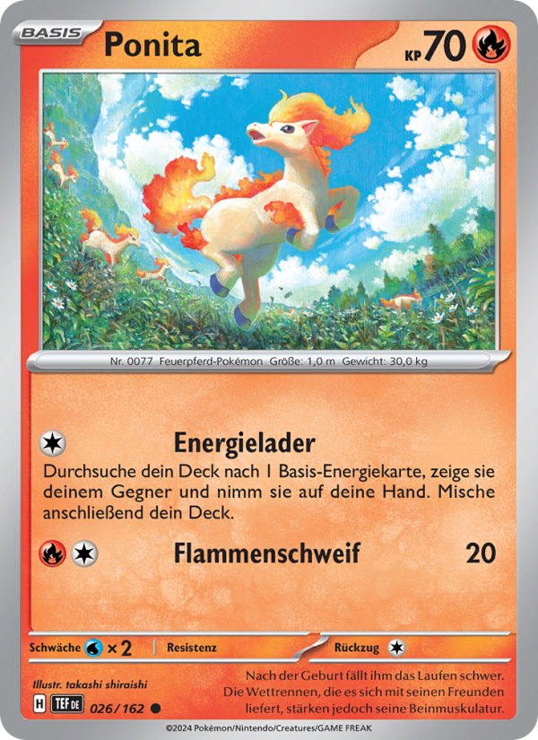 Ponita 026 — Temporal Forces (German Pokémon TCG card)