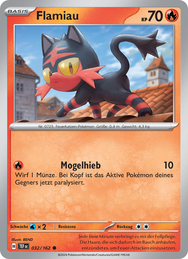Flamiau 032 — Temporal Forces (German Pokémon TCG card)