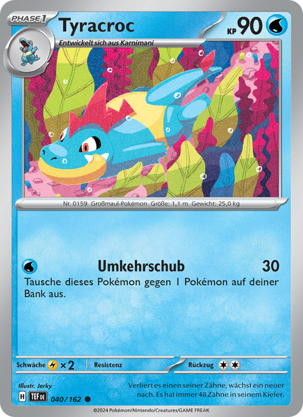 Tyracroc 040 — Temporal Forces (German Pokémon TCG card)