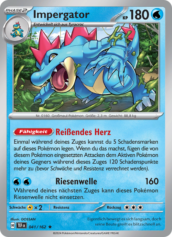 Impergator 041 — Temporal Forces (German Pokémon TCG card)