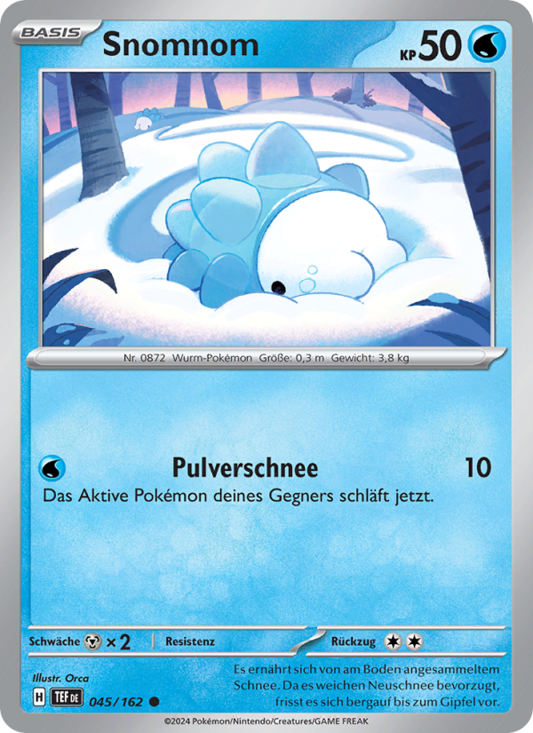 Snomnom 045 — Temporal Forces (German Pokémon TCG card)