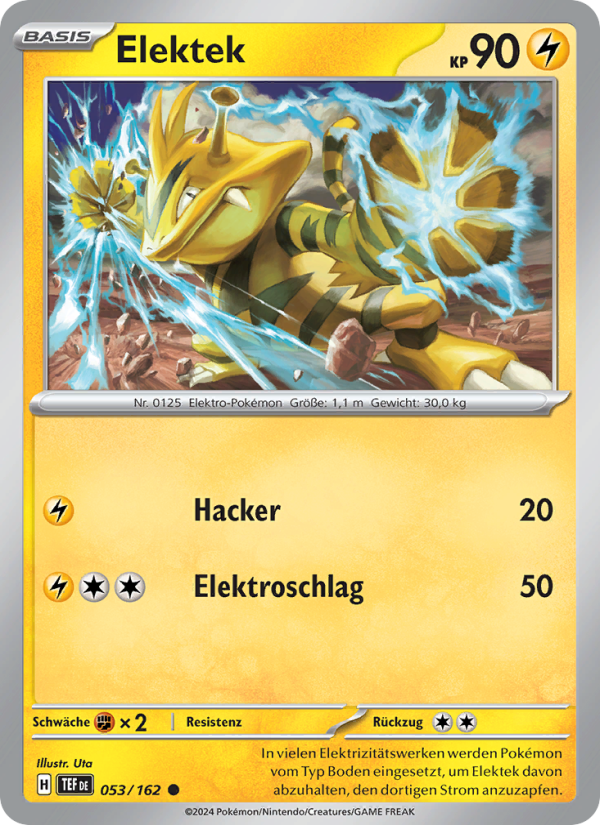 Elektek 053 — Temporal Forces (German Pokémon TCG card)