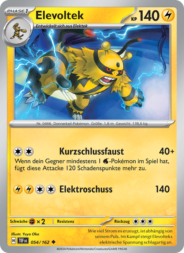 Elevoltek 054 — Temporal Forces (German Pokémon TCG card)