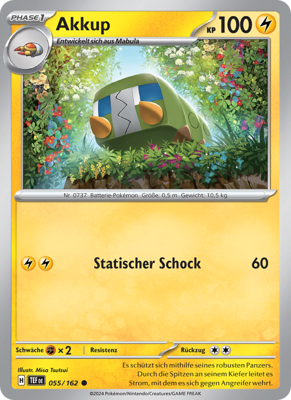Akkup 055 — Temporal Forces (German Pokémon TCG card)