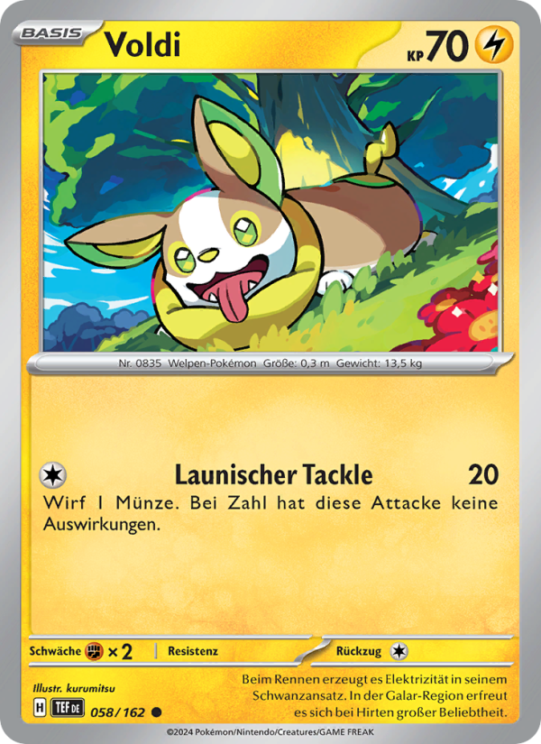 Voldi 058 — Temporal Forces (German Pokémon TCG card)