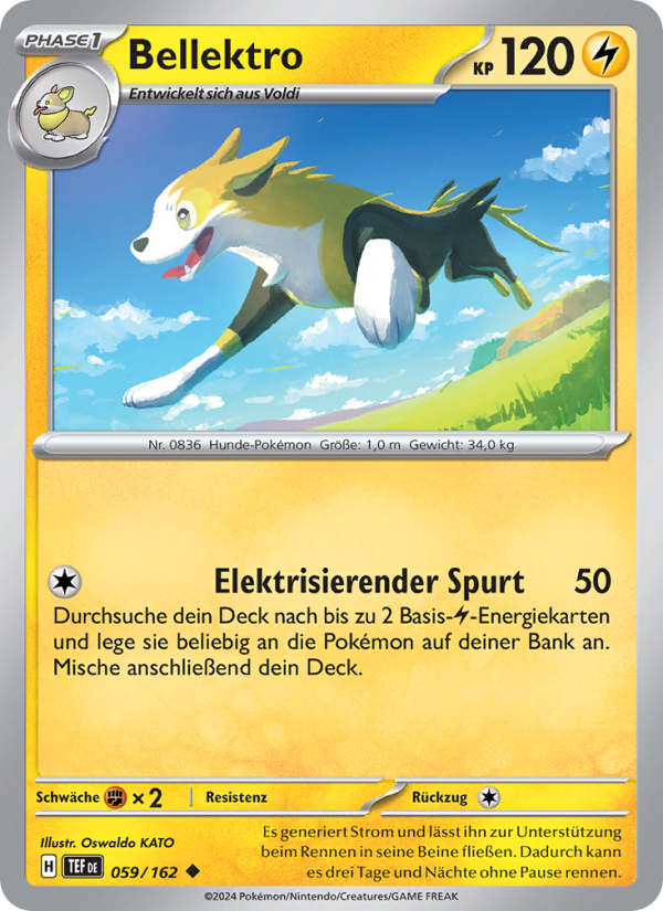 Bellektro 059 — Temporal Forces (German Pokémon TCG card)