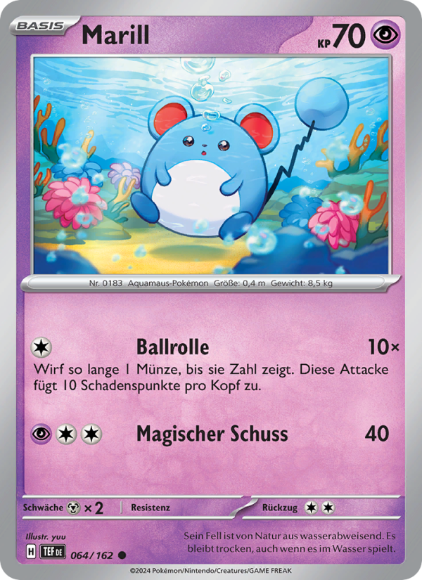 Marill 064 — Temporal Forces (German Pokémon TCG card)