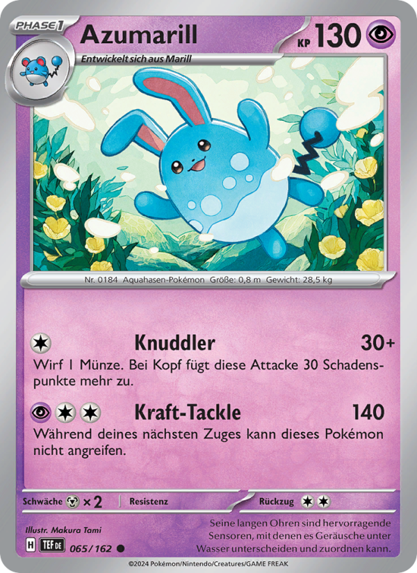 Azumarill 065 — Temporal Forces (German Pokémon TCG card)