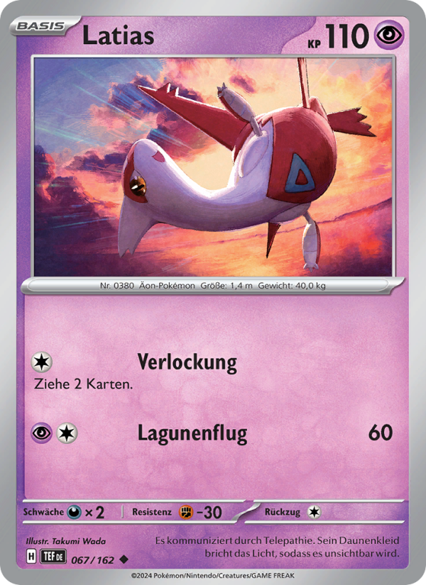 Latias 067 — Temporal Forces (German Pokémon TCG card)