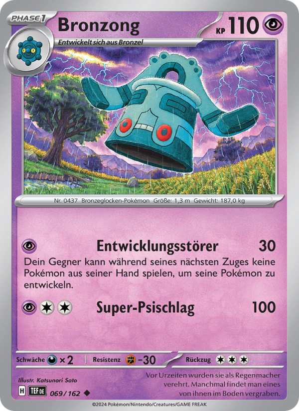 Bronzong 069 — Temporal Forces (German Pokémon TCG card)