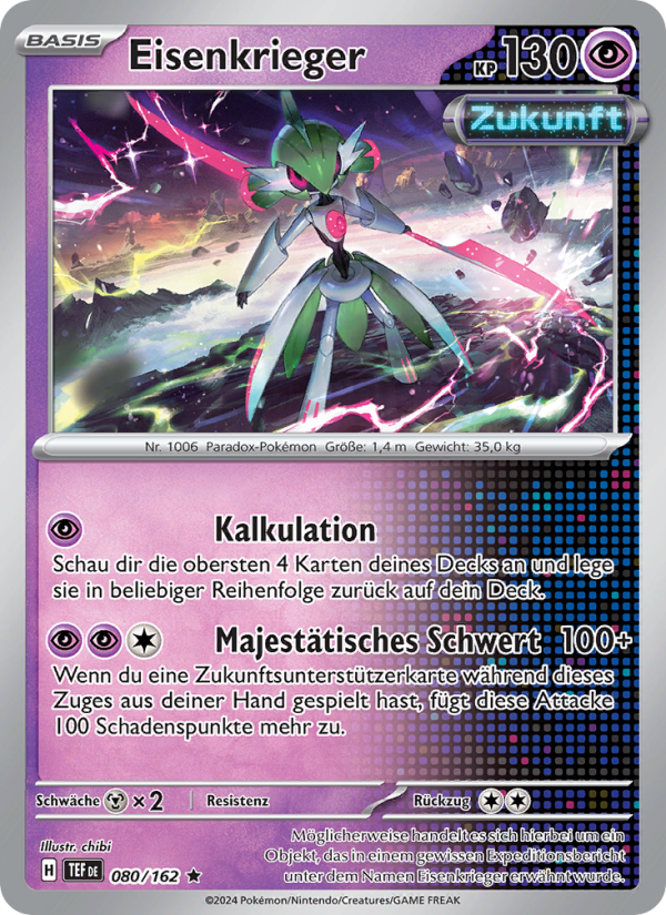 Eisenkrieger 080 — Temporal Forces (German Pokémon TCG card)