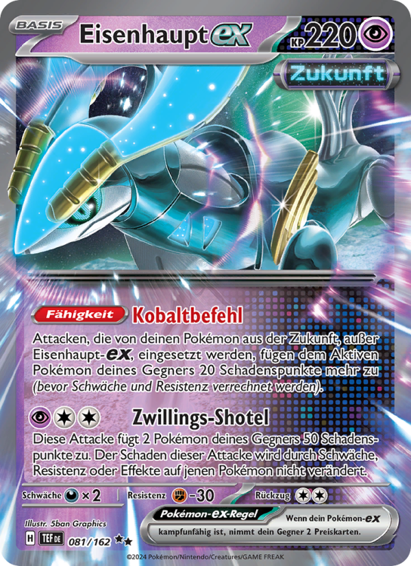 Eisenhaupt-ex 081 — Temporal Forces (German Pokémon TCG card)