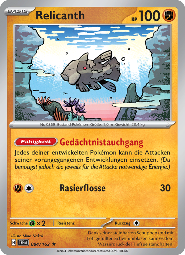 Relicanth 084 — Temporal Forces (German Pokémon TCG card)