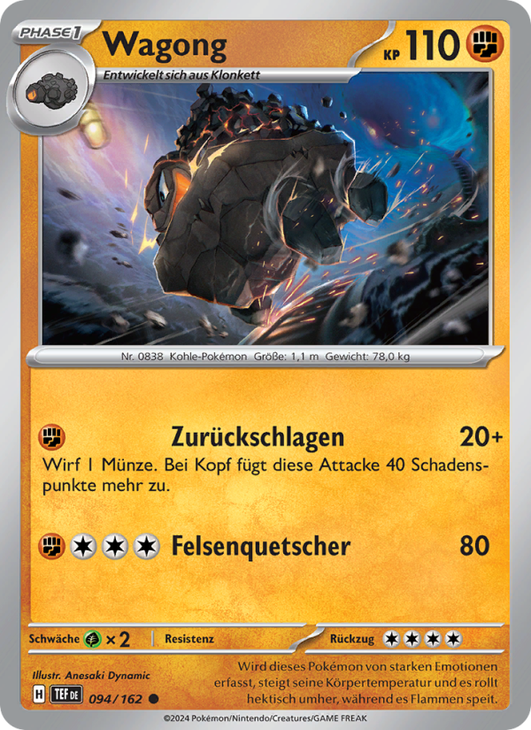 Wagong 094 — Temporal Forces (German Pokémon TCG card)