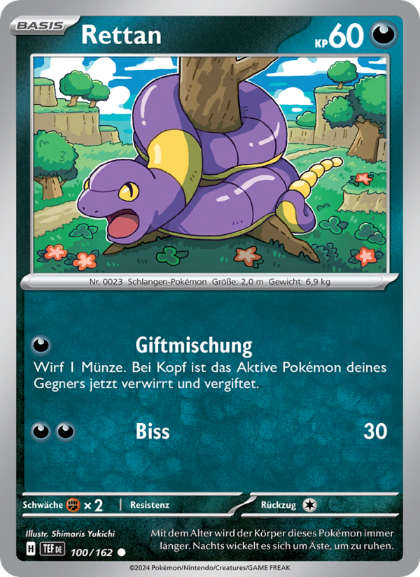 Rettan 100 — Temporal Forces (German Pokémon TCG card)