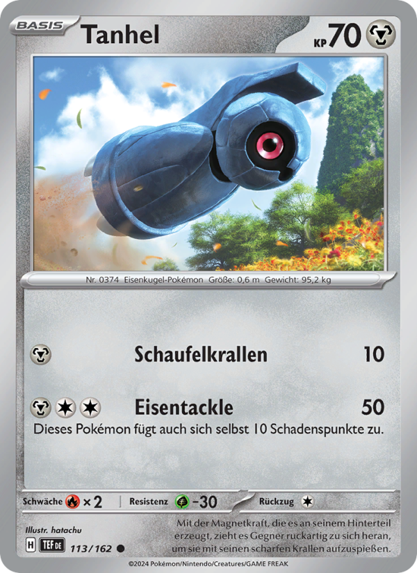 Tanhel 113 — Temporal Forces (German Pokémon TCG card)