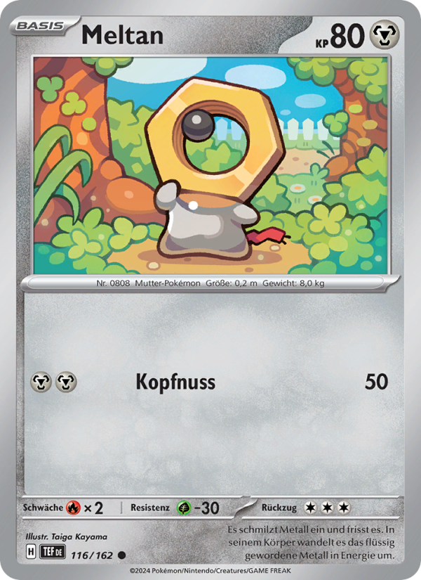Meltan 116 — Temporal Forces (German Pokémon TCG card)