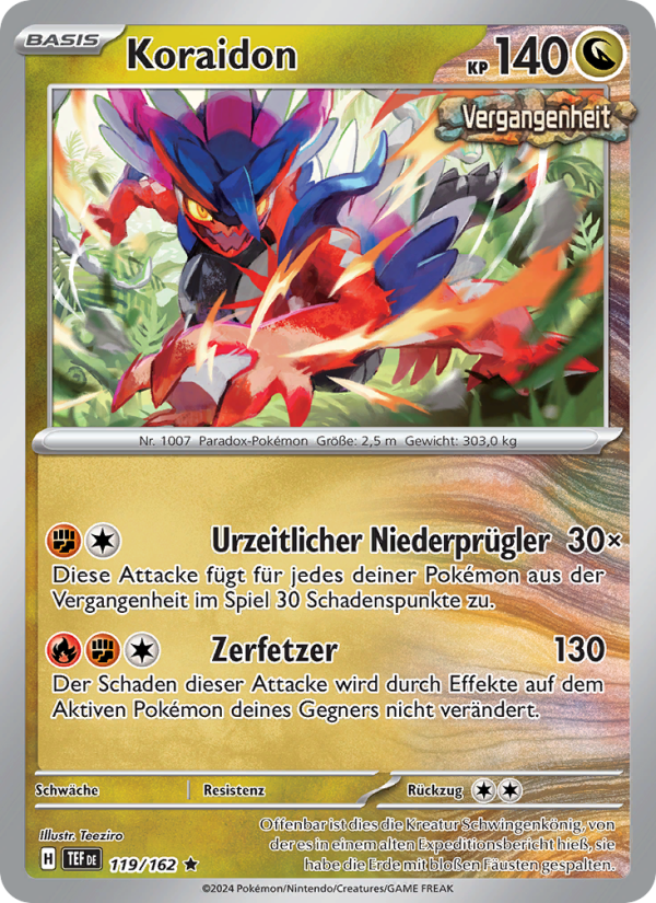 Koraidon 119 — Temporal Forces (German Pokémon TCG card)