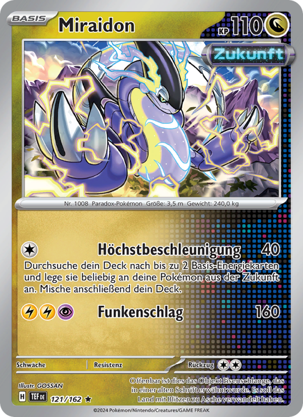 Miraidon 121 — Temporal Forces (German Pokémon TCG card)