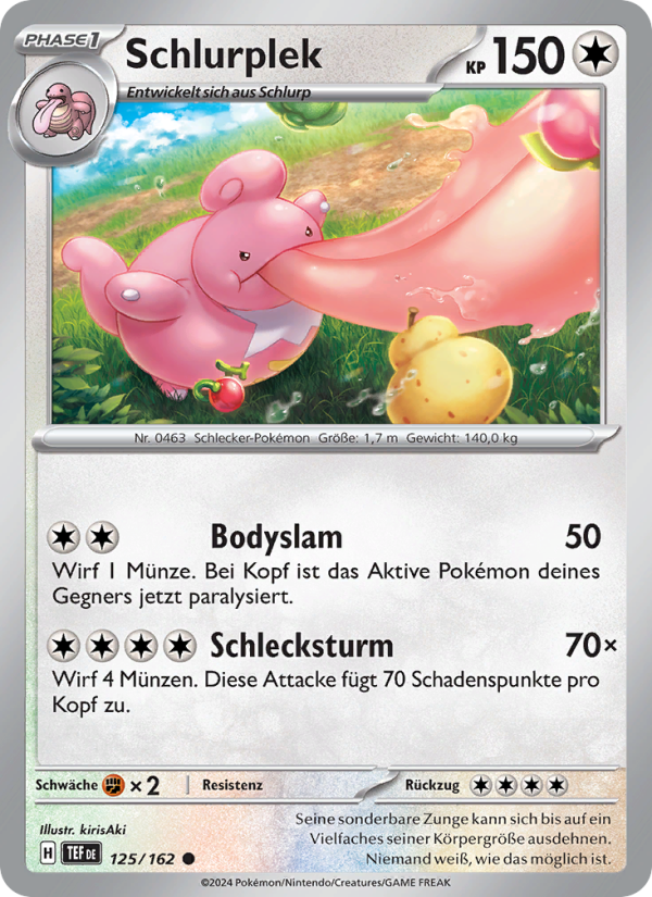 Schlurplek 125 — Temporal Forces (German Pokémon TCG card)