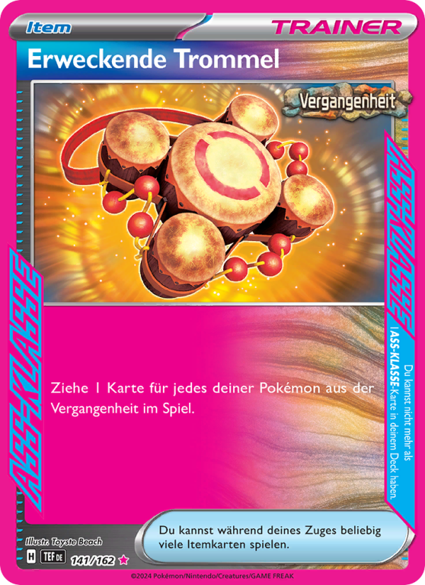 Erweckende Trommel 141 — Temporal Forces (German Pokémon TCG card)