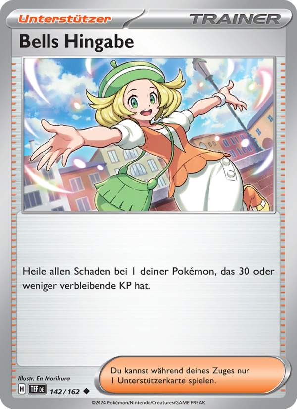 Bells Hingabe 142 — Temporal Forces (German Pokémon TCG card)