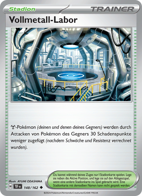 Vollmetall-Labor 148 — Temporal Forces (German Pokémon TCG card)