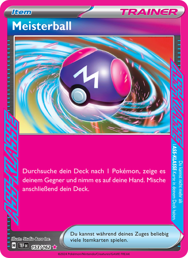 Meisterball 153 — Temporal Forces (German Pokémon TCG card)