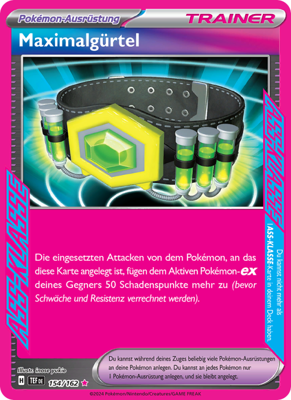 Maximalgürtel 154 — Temporal Forces (German Pokémon TCG card)