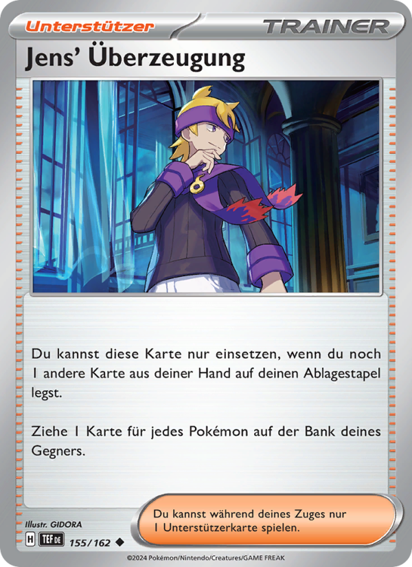 Jens' Überzeugung 155 — Temporal Forces (German Pokémon TCG card)