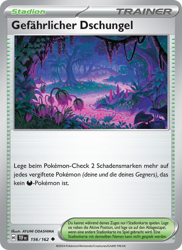 Gefährlicher Dschungel 156 — Temporal Forces (German Pokémon TCG card)