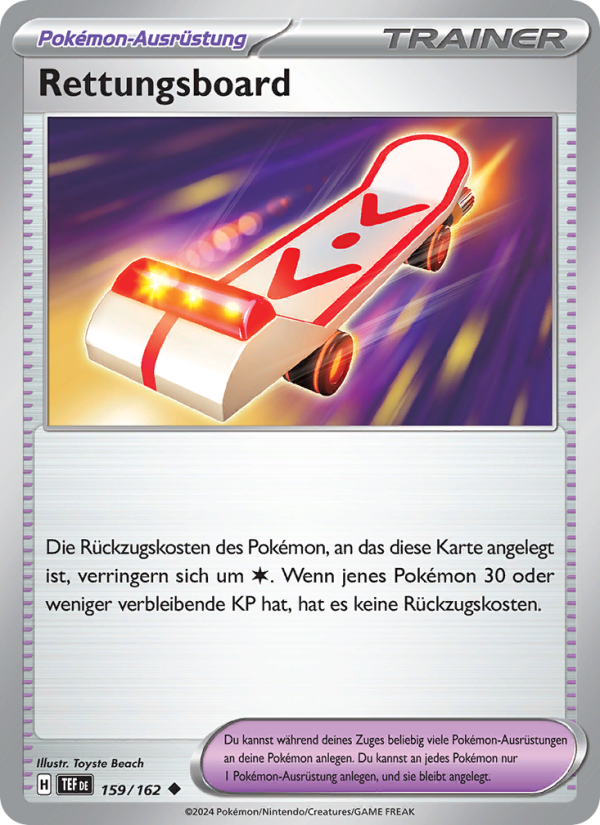 Rettungsboard 159 — Temporal Forces (German Pokémon TCG card)