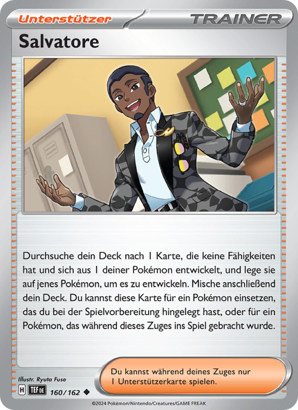 Salvatore 160 — Temporal Forces (German Pokémon TCG card)