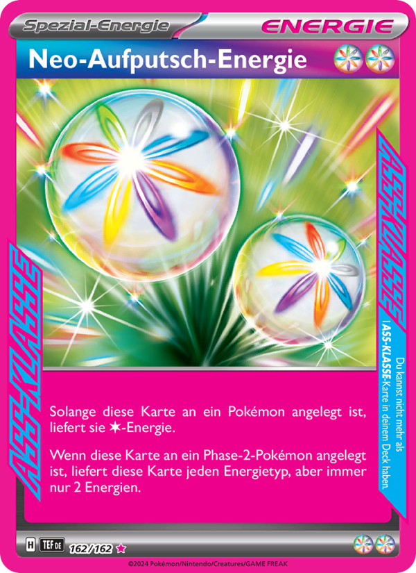 Neo-Aufputsch-Energie 162 — Temporal Forces (German Pokémon TCG card)