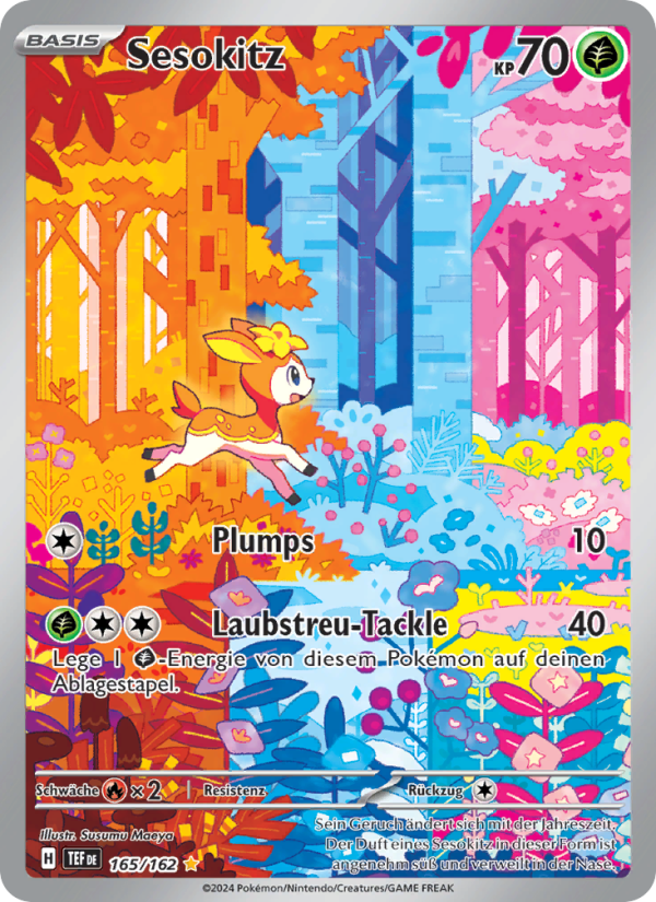 Sesokitz 165 — Temporal Forces (German Pokémon TCG card)