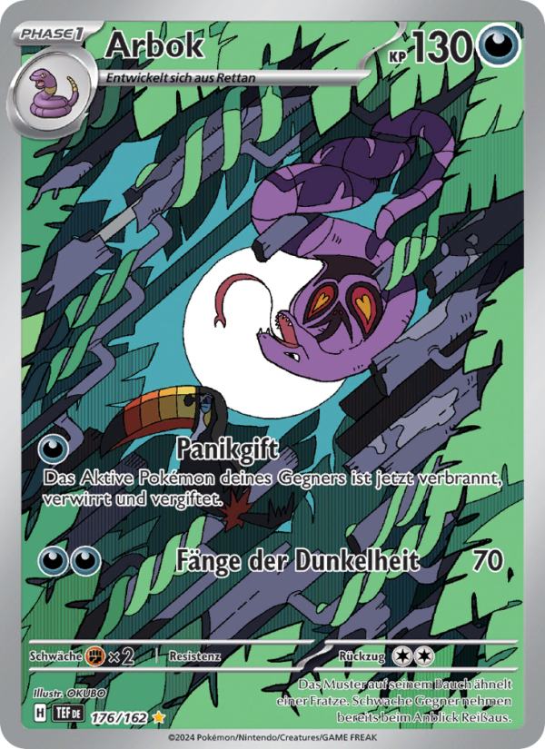 Arbok 176 — Temporal Forces (German Pokémon TCG card)