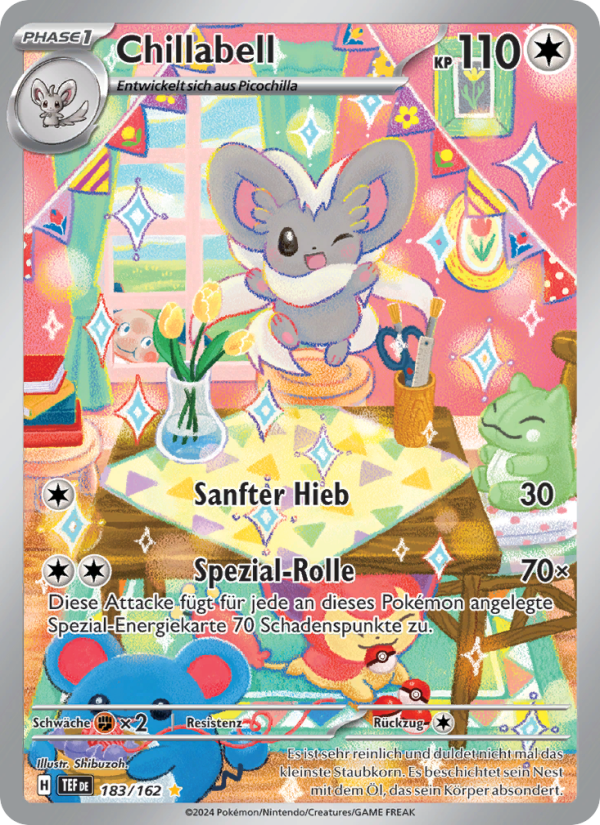 Chillabell 183 — Temporal Forces (German Pokémon TCG card)