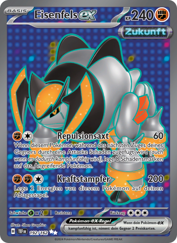 Eisenfels-ex 192 — Temporal Forces (German Pokémon TCG card)