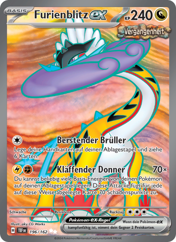 Furienblitz-ex 196 — Temporal Forces (German Pokémon TCG card)