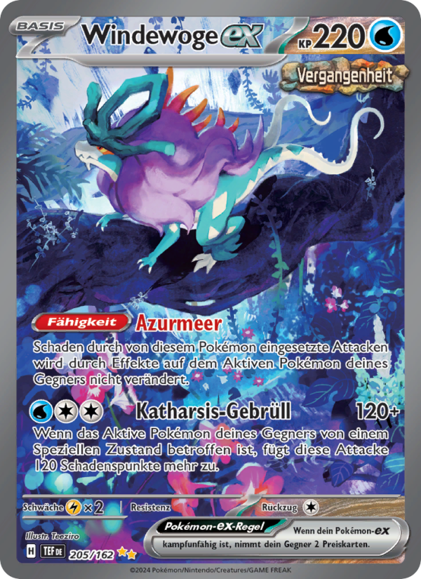 Windewoge-ex 205 — Temporal Forces (German Pokémon TCG card)