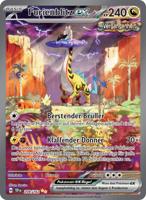 Furienblitz-ex 208 — Temporal Forces (German Pokémon TCG card)