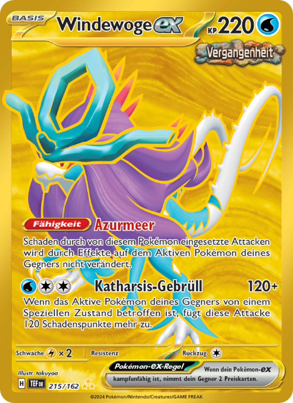 Windewoge-ex 215 — Temporal Forces (German Pokémon TCG card)