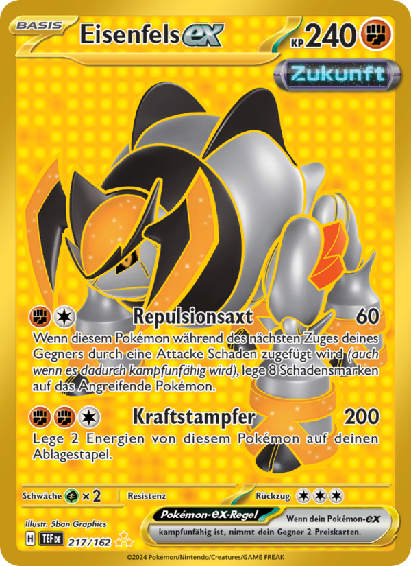 Eisenfels-ex 217 — Temporal Forces (German Pokémon TCG card)