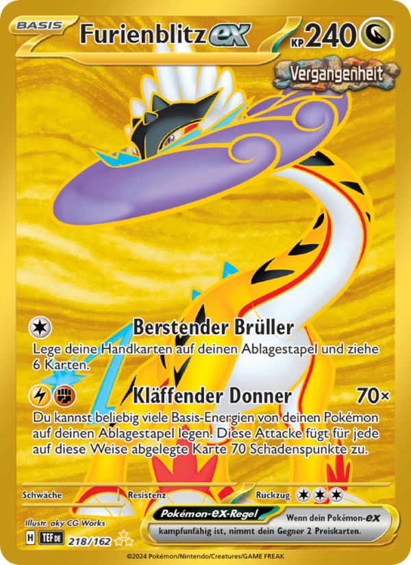 Furienblitz-ex 218 — Temporal Forces (German Pokémon TCG card)