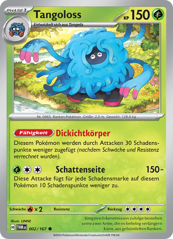 Tangoloss 002 — Twilight Masquerade (German Pokémon TCG card)