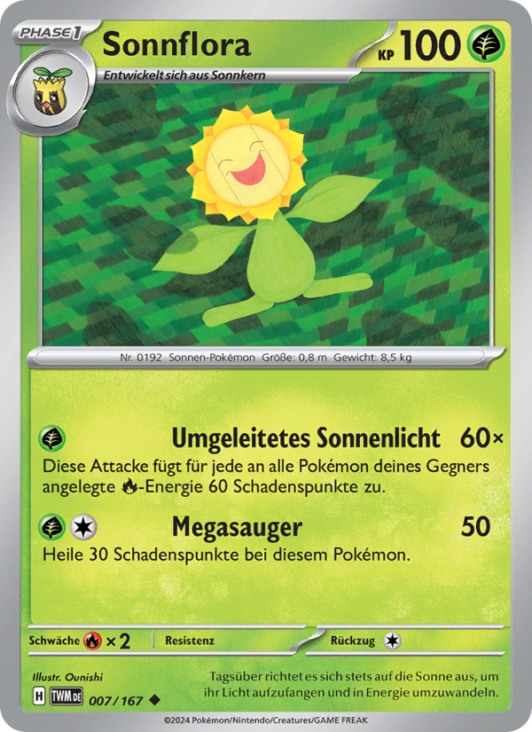 Sonnflora 007 — Twilight Masquerade (German Pokémon TCG card)