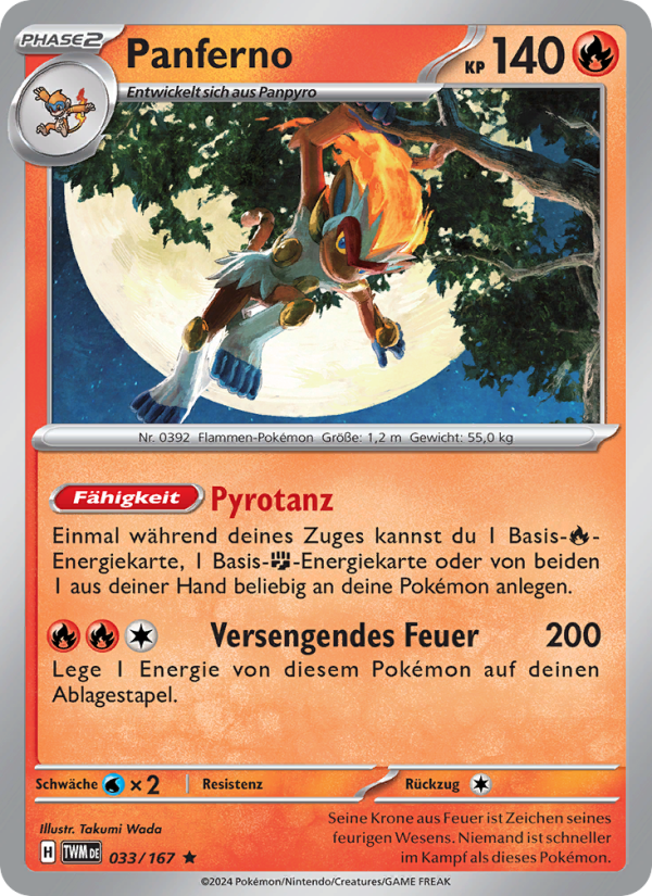 Panferno 033 — Twilight Masquerade (German Pokémon TCG card)
